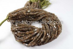 Brown Andalusite Smooth Square Beads